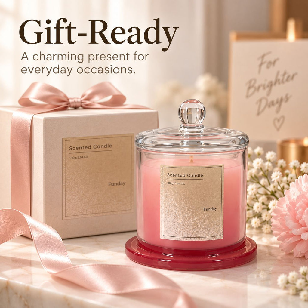 Aeelleea Luxury Golden Bell Jar Aromatherapy Candle, Home Spa and Elegant Gift
