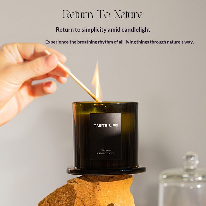 Aeelleea Luxury Golden Bell Jar Aromatherapy Candle, Home Spa and Elegant Gift