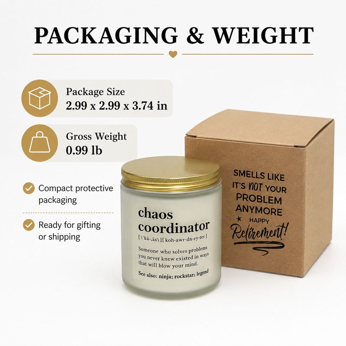 Aeellea Classic Scented Soy Jar Candle with Funny Quote – Long Lasting Aromatherapy Home Decor Gift