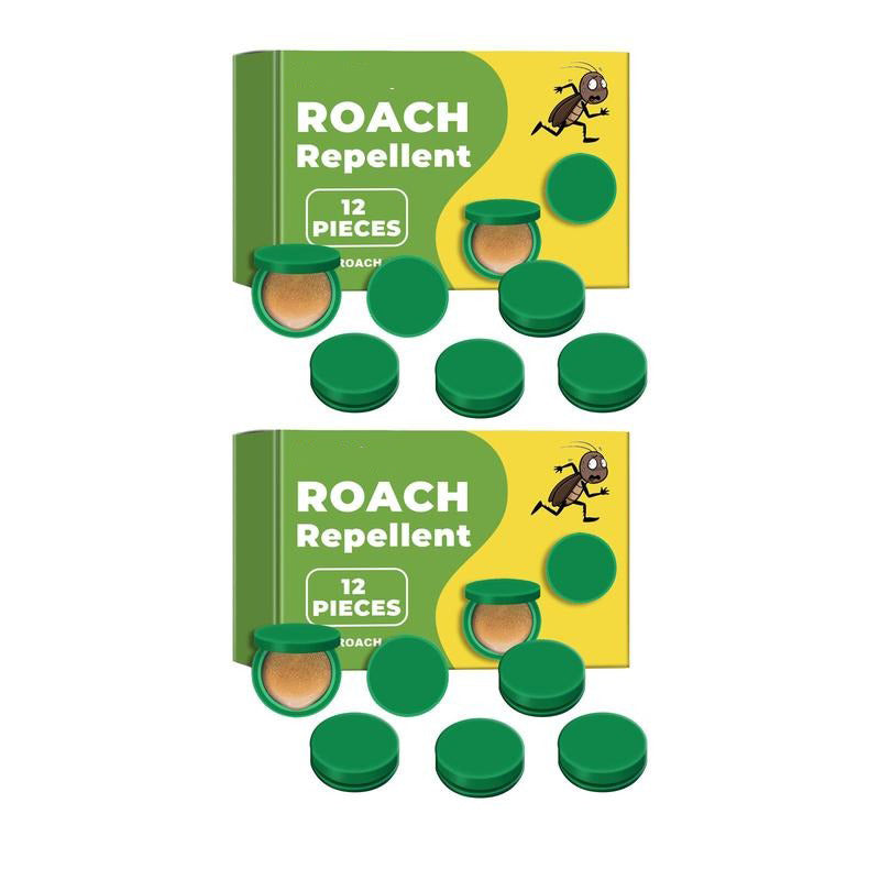 Cockroach Gel Bait Pest Control Kit, 12-Piece Roach Repellent and Exterminator Treatment for Indoor & Outdoor Use in Kitchens, Garages and Basements