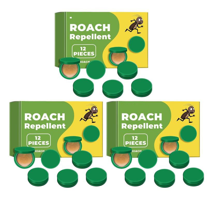 Cockroach Gel Bait Pest Control Kit, 12-Piece Roach Repellent and Exterminator Treatment for Indoor & Outdoor Use in Kitchens, Garages and Basements