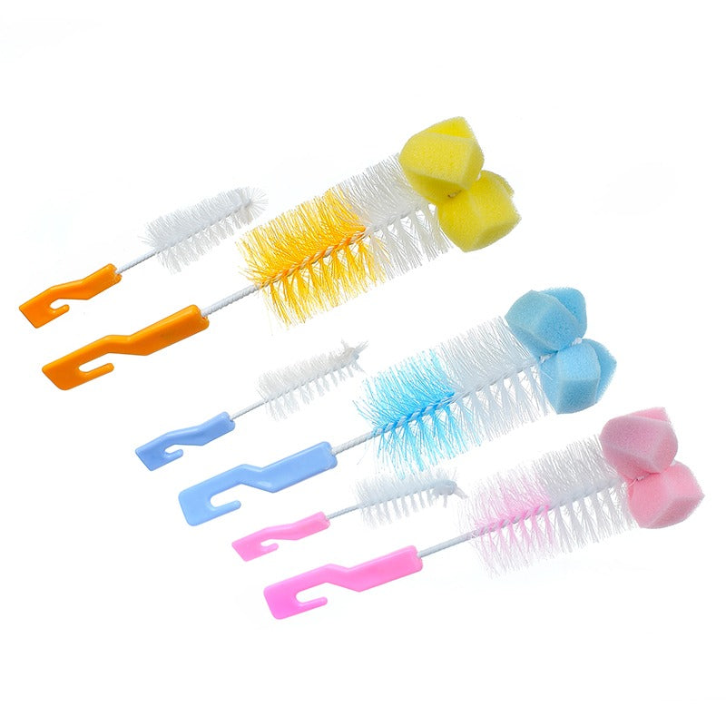AEELLEEA Bottle Cleaning Brush Set, Sponge & Nylon Brush, Deep Clean for Cup Bottle Mug