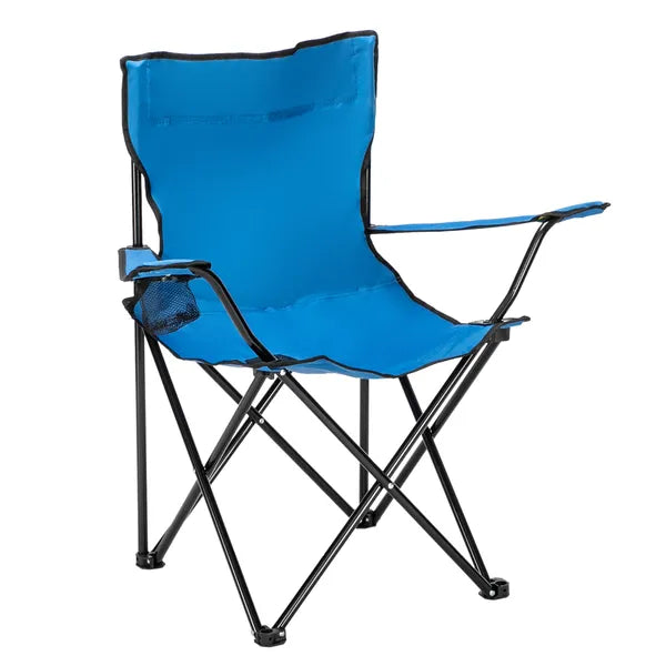 Portable Folding Camping Chair 31.5×19.7×19.7in, 600D Oxford Steel Frame, 230lbs Load, Outdoor Beach Fishing Chair with Carry Bag