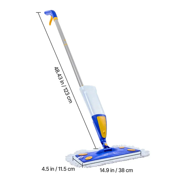 Spray Mop with 3 Washable Pads, 27oz Refillable Water Tank, Wet & Dry Floor Mop for Tile, Vinyl & Wood, Home & Commercial Use