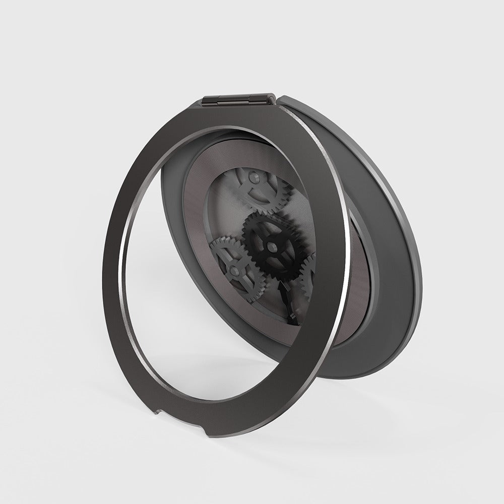 AEELLEEA – Gear Wheel Portable Phone Ring Holder, Foldable Rotating Kickstand for Travel, Driving and Video Watching