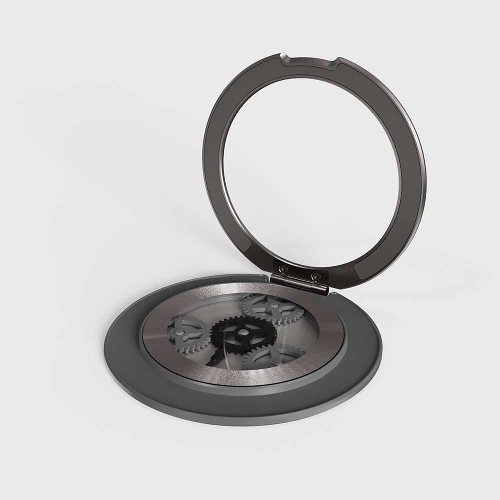 AEELLEEA – Gear Wheel Portable Phone Ring Holder, Foldable Rotating Kickstand for Travel, Driving and Video Watching