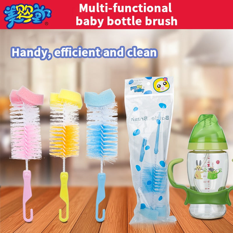 AEELLEEA Bottle Cleaning Brush Set, Sponge & Nylon Brush, Deep Clean for Cup Bottle Mug