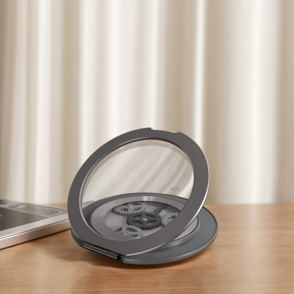 AEELLEEA – Gear Wheel Portable Phone Ring Holder, Foldable Rotating Kickstand for Travel, Driving and Video Watching