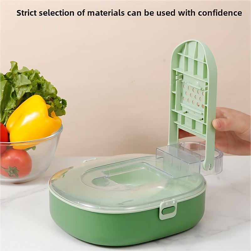 AEELLEEA-Multifunctional Vegetable Slicer, 20Pcs Manual Food Grater, Handheld Veggie Cutter for Potato Onion Carrot, Kitchen Prep Tool