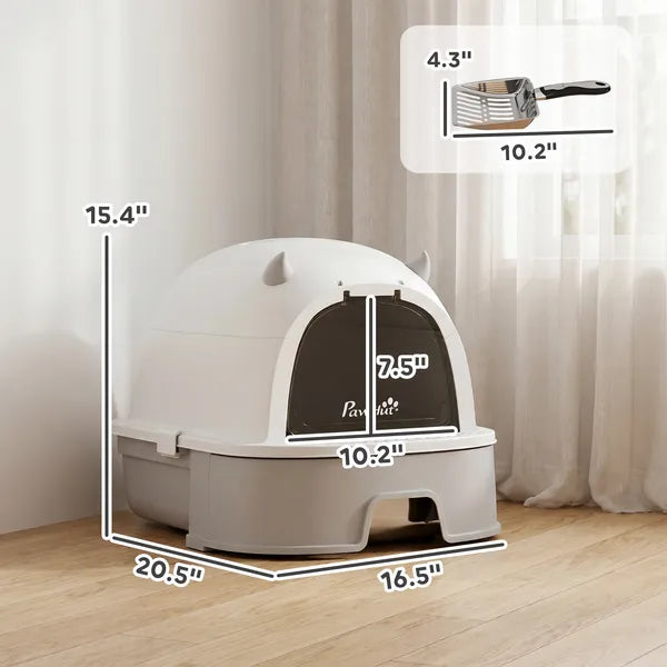 Extra Large Stainless Steel Cat Litter Box, High Sided Anti-Splash Kitty Litter Pan, Non-Stick Easy Clean for Large Cats & Multi-Cat Homes