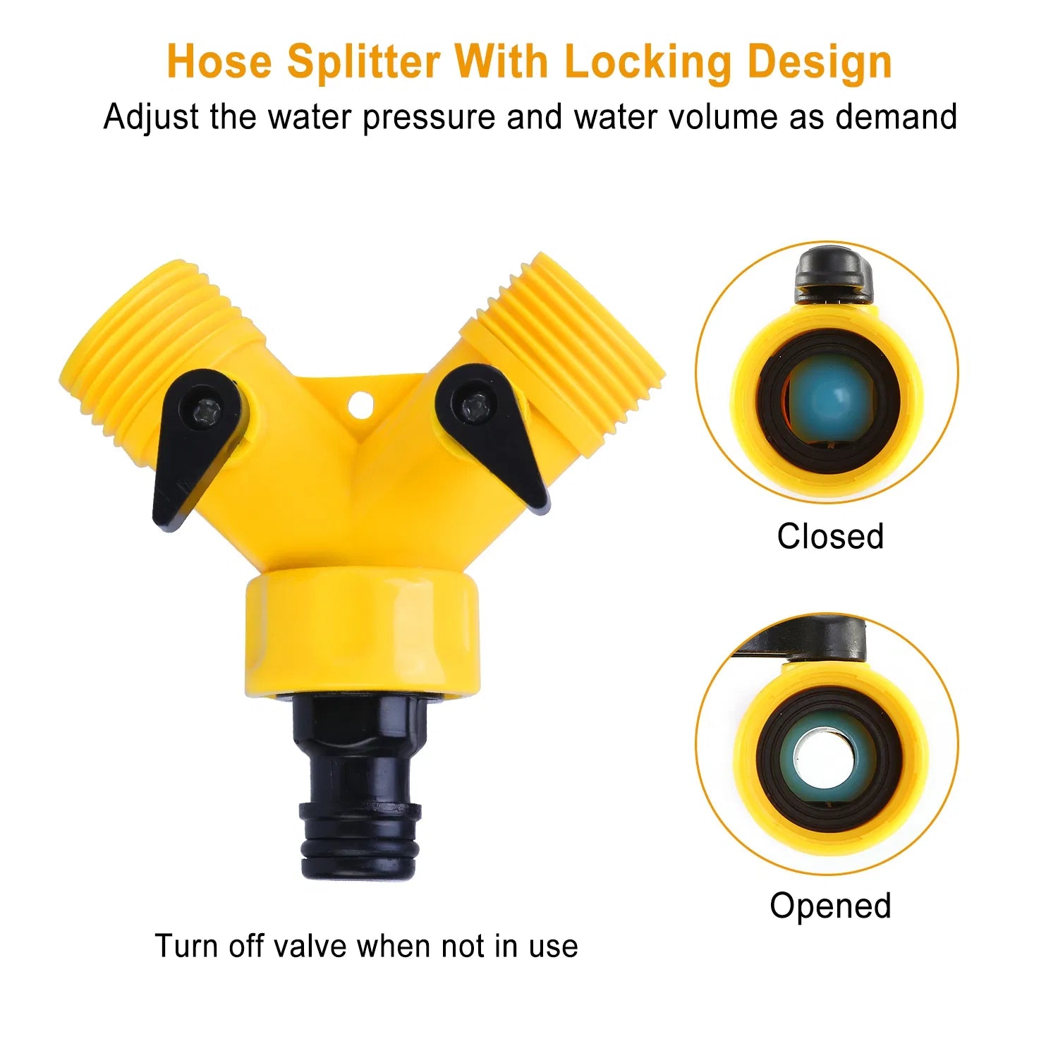 Step-Activated Dog Water Fountain, Outdoor Pet Drinking Fountain with Garden Hose & 2-Way Splitter - White