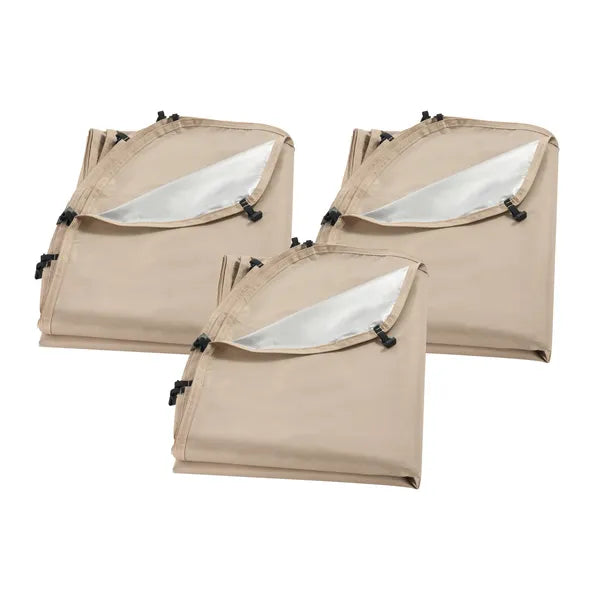 3 Pack Side Walls for 15 x 13.8 FT Screen House Tent, 300D Oxford Waterproof UV-Resistant Side Panels with Quick Buckles for Outdoor Camping Patio Shade