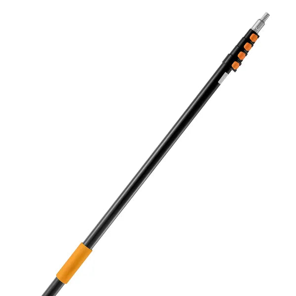 AEELLEEA 24 Ft Telescopic Extension Pole, Aluminum Alloy Adjustable Cleaning Pole with Universal Thread for Window Ceiling Painting