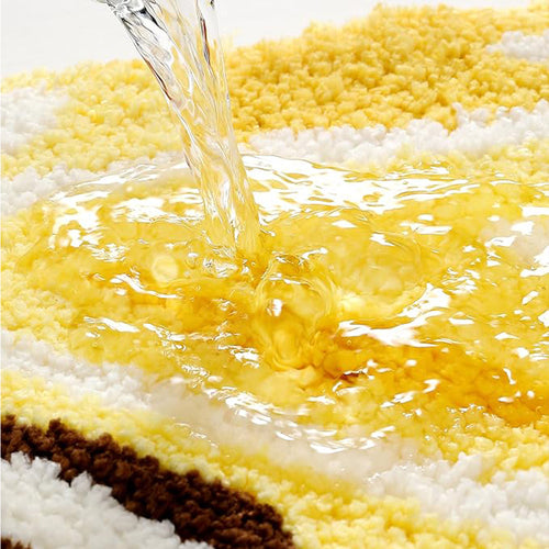 Lemon Fruit Bath Mat 17.7x31.5, Ultra Soft & Absorbent Quick Dry Rug for Kids Room Bathroom
