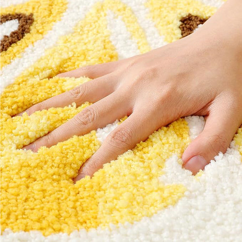 Lemon Fruit Bath Mat 17.7x31.5, Ultra Soft & Absorbent Quick Dry Rug for Kids Room Bathroom