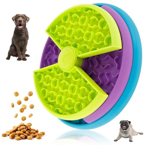 3-in-1 Rotating Dog Slow Feeder & Puzzle Toy