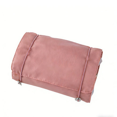 4-in-1 Roll-Up Travel Toiletry Bag with Removable Pouches – Compact Makeup Organizer & Dustproof Storage (7.9" x 3.9" x 1.2")