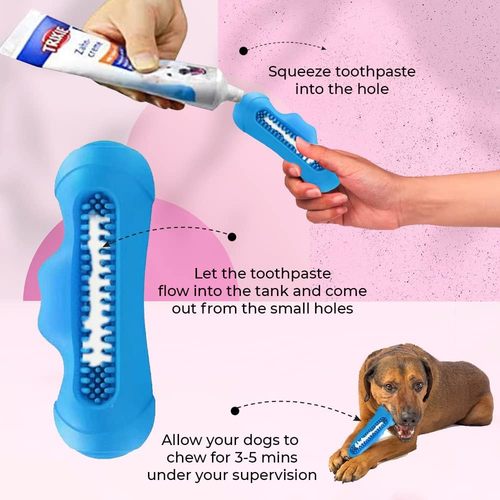 Natural Rubber Chew Toy for Teeth Cleaning & Interactive Play, Non-Toxic & Durable for Small, Medium & Large Dogs