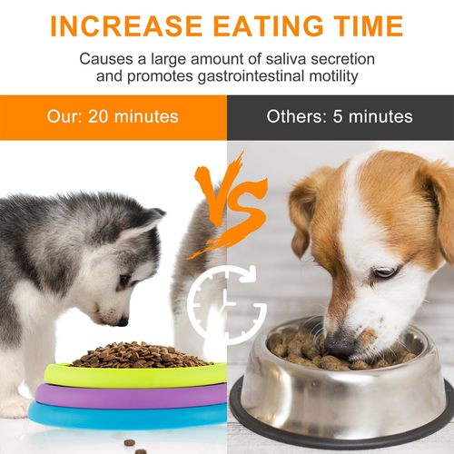 3-in-1 Rotating Dog Slow Feeder & Puzzle Toy