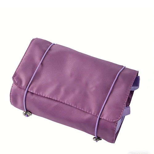 4-in-1 Roll-Up Travel Toiletry Bag with Removable Pouches – Compact Makeup Organizer & Dustproof Storage (7.9" x 3.9" x 1.2")
