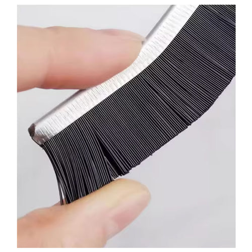 Multi-Purpose Curved Crevice Cleaning Brush with Dense Bristles Scraper for Sink, Faucet, Keyboard, Window Grooves, Lunchbox, Washing Machine