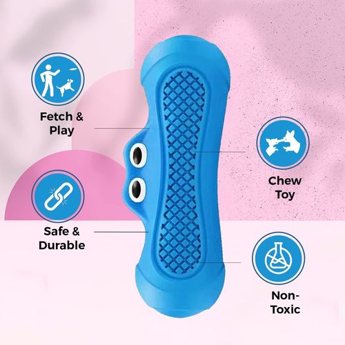 Natural Rubber Chew Toy for Teeth Cleaning & Interactive Play, Non-Toxic & Durable for Small, Medium & Large Dogs