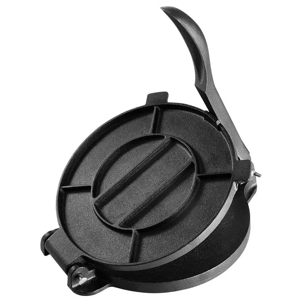 AEELLEEA 10 Inch Cast Iron Tortilla Press, Heavy Duty Dough Press with 100 Parchment Papers for Tortilla Flatbread Pie Pizza