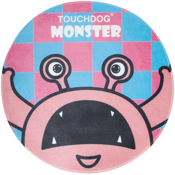 Round Plush Pet Mat for Dogs & Cats, Soft Indoor Floor Rug with Cute Cartoon Print, 26 x 26 x 1 in, One Size