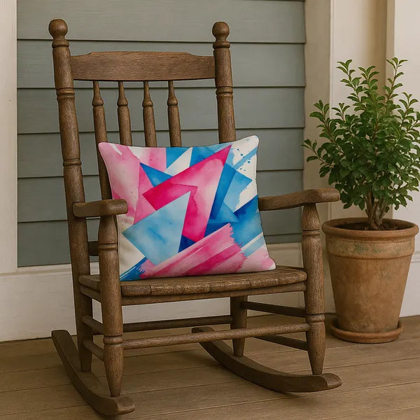 Aeelleea Proud Pillow 18x18 in Transgender Pride Cushion
