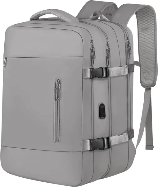 Travel Backpack with Shoe Compartment & Wet Bag, Water Resistant 15.6" Laptop Carry On Bag with Luggage Strap, Lightweight Daypack