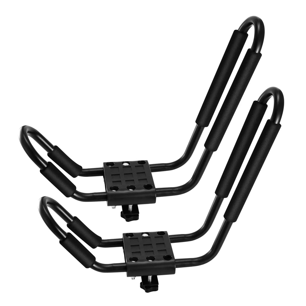 AEELLEEA Universal Kayak J-Bar Roof Rack, 1 Pair Rooftop Carrier for Canoe Surfboard SUP, Fits Car SUV Truck Crossbars, 150 lbs