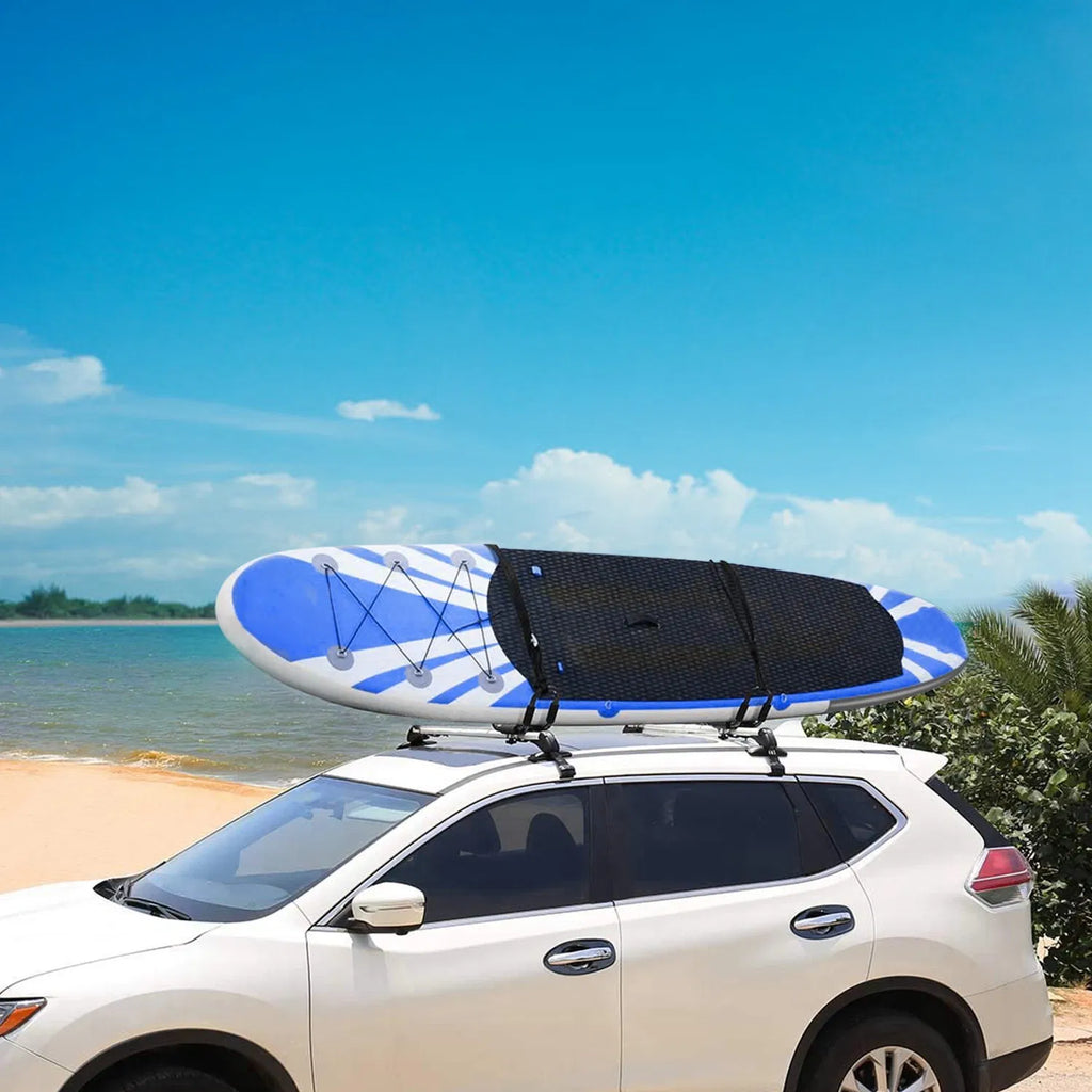 AEELLEEA Universal Kayak J-Bar Roof Rack, 1 Pair Rooftop Carrier for Canoe Surfboard SUP, Fits Car SUV Truck Crossbars, 150 lbs