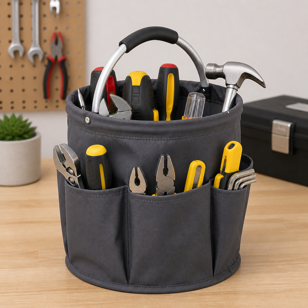 Collapsible Basket with Handles: Picnic, Beach, Garden Harvest