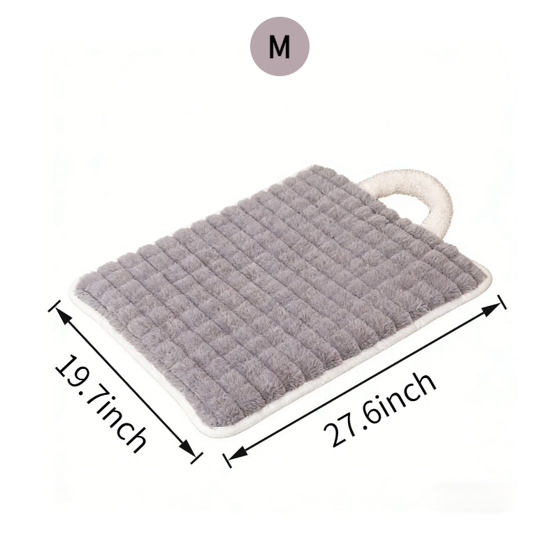 Washable Quilted Dog Mat with Carry Handle, Crate Pad & Kennel Liner, All-Season Pet Mat for Dogs, Puppies & Cats, S M L