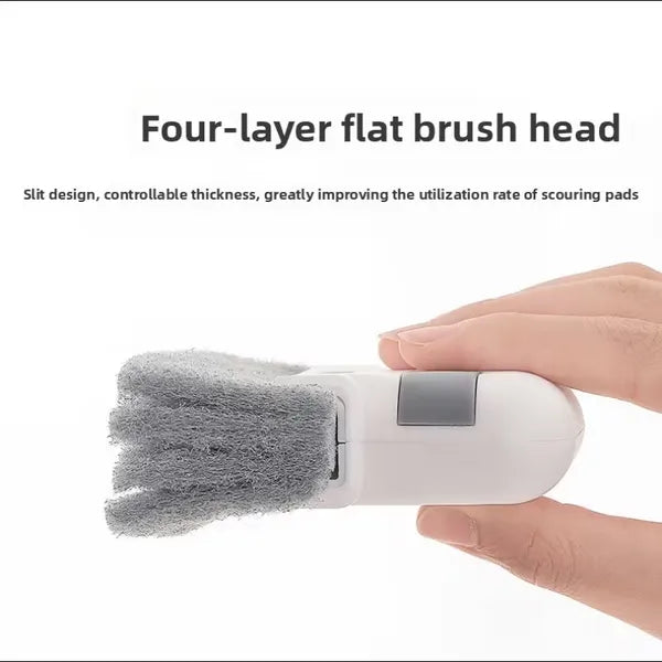 8-Pack Window Track Cleaning Brush with Built-In Scraper, Crevice Groove Cleaning Tool for Window Sills, Sliding Doors and Narrow Gaps