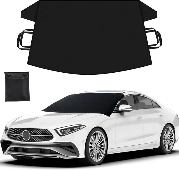 Aeelleea Windshield Snow Cover for Car, SUV, Truck - Toughest Car Protector for Ice & Sleet, Weatherproof for Winter